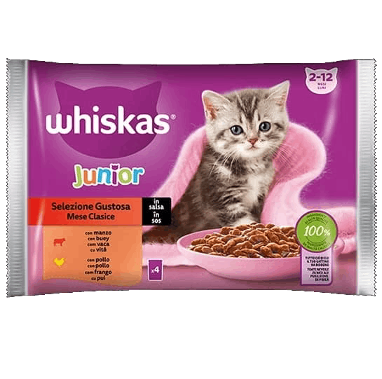 Whiskas Core Selezione Gustosa Junior 4 X 85 Gr 13x